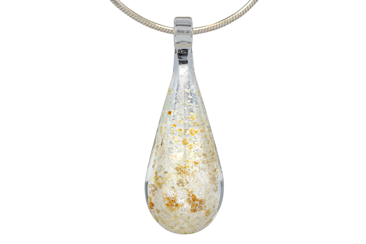 glacier cremation jewelry drop pendant